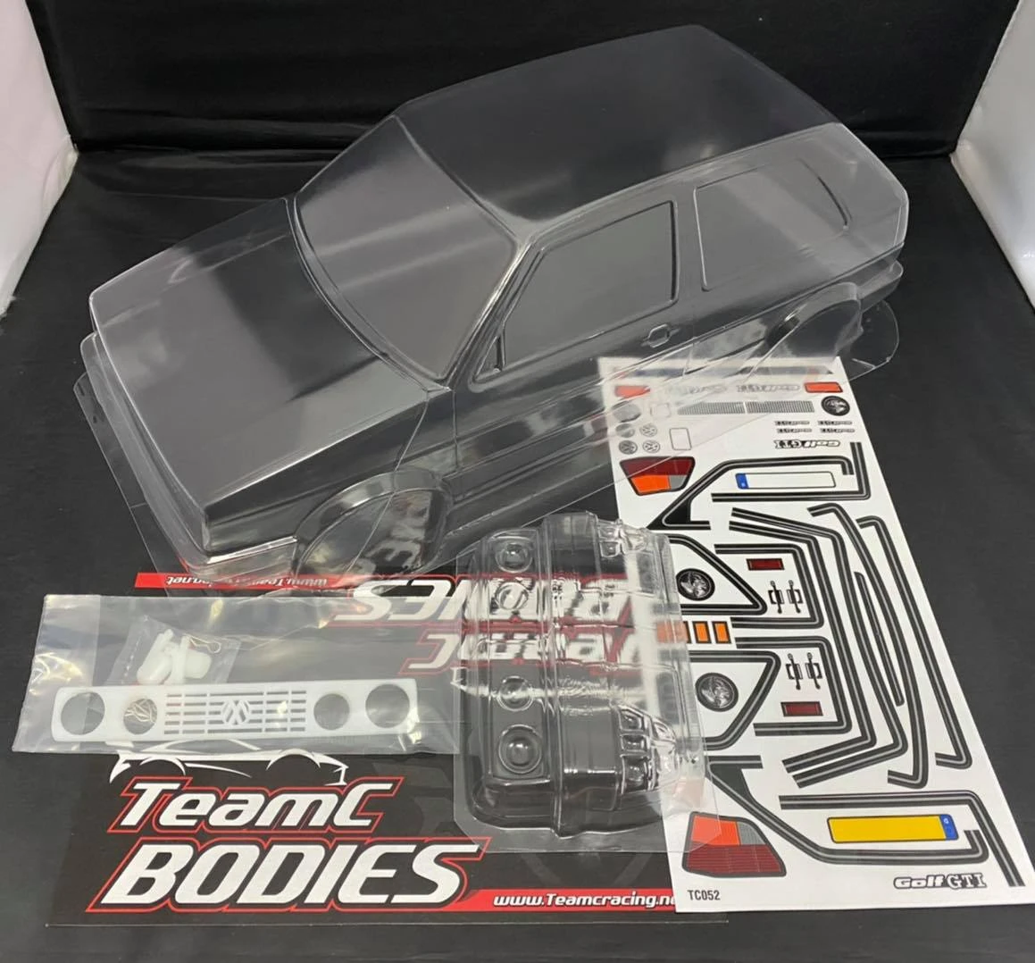 TC052 VW Golf MK2 GTI Lexan 1mm, 257mm X190mm Tamiya TT01 TT02 1 TC052 VW Golf MK2 GTI Lexan 1mm, 257mm X190mm Tamiya TT01 TT02