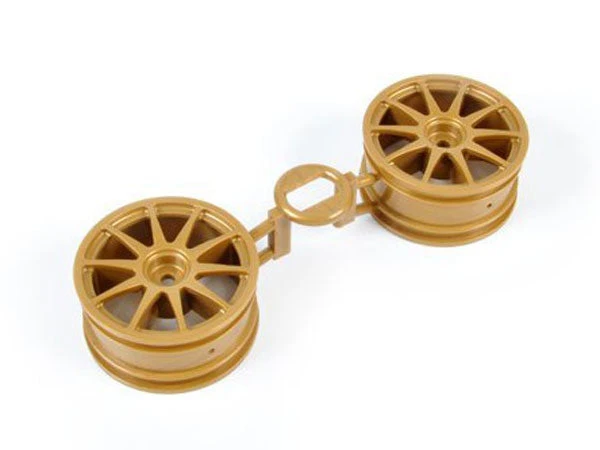 Tamiya Impreza 2001 10 Spoke Gold Wheels (2) 0445837 1 Tamiya Impreza 2001 10 Spoke Gold Wheels (2) 0445837