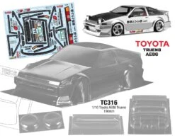 Toyota AE86 190mm X 257mm Tamiya TT01 TT02 HPI Kyosho