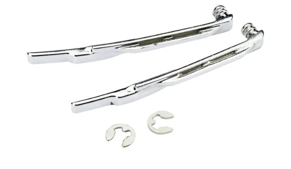 Wiper Set For Body Chrome (2) 50mm Long Tamiya TT01 TT02 HPI Kyosho 190mm