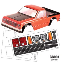 CB001 1/10 Crawler Body, 300mm TRX4 LOSI AXIAL REDCAT HPI