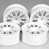 Tamiya M Narrow White Mesh Wheels X 2 Clr