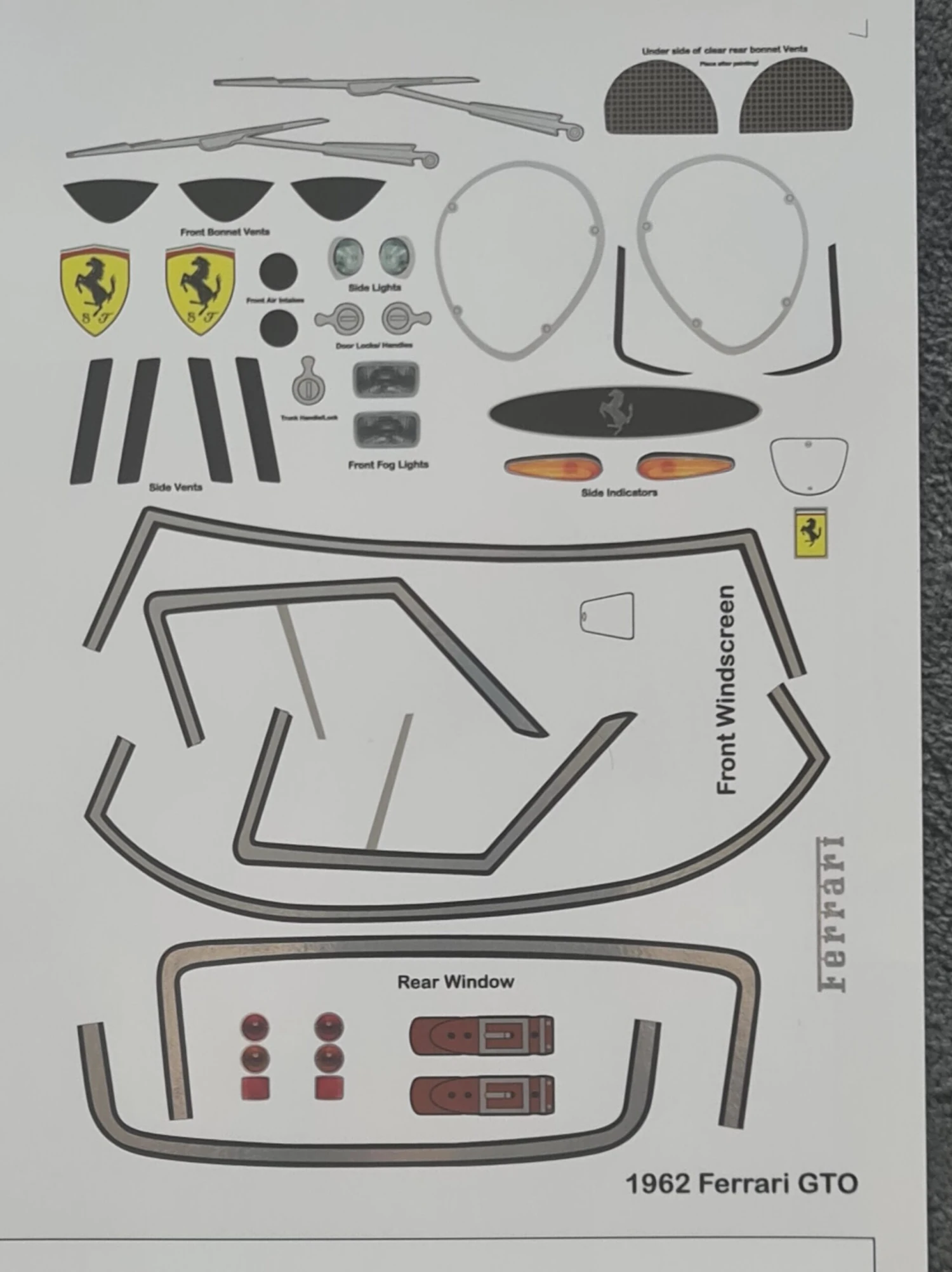 Ferrari 250 GTO Tamiya TT01 TT02 190mm 257mm Kyosho Nostalgic Series 6 Ferrari 250 GTO Tamiya TT01 TT02 190mm 257mm Kyosho Nostalgic Series - Image 6