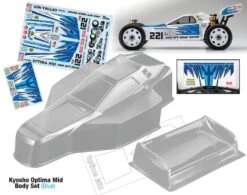 Kyosho Optima Mid Turbo Body & Wing Set Multi Options