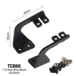 TC866 1/10 Rear Wing Mount, 25x30mm Touring, Drift Tamiya, HPI, Kyosho Body Shell