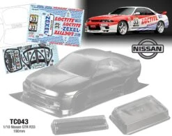 TC043 1/10 Nissan GTR R33 Loctite, 190mm Tamiya TT01 TT02 HPI Kyosho Drift MST