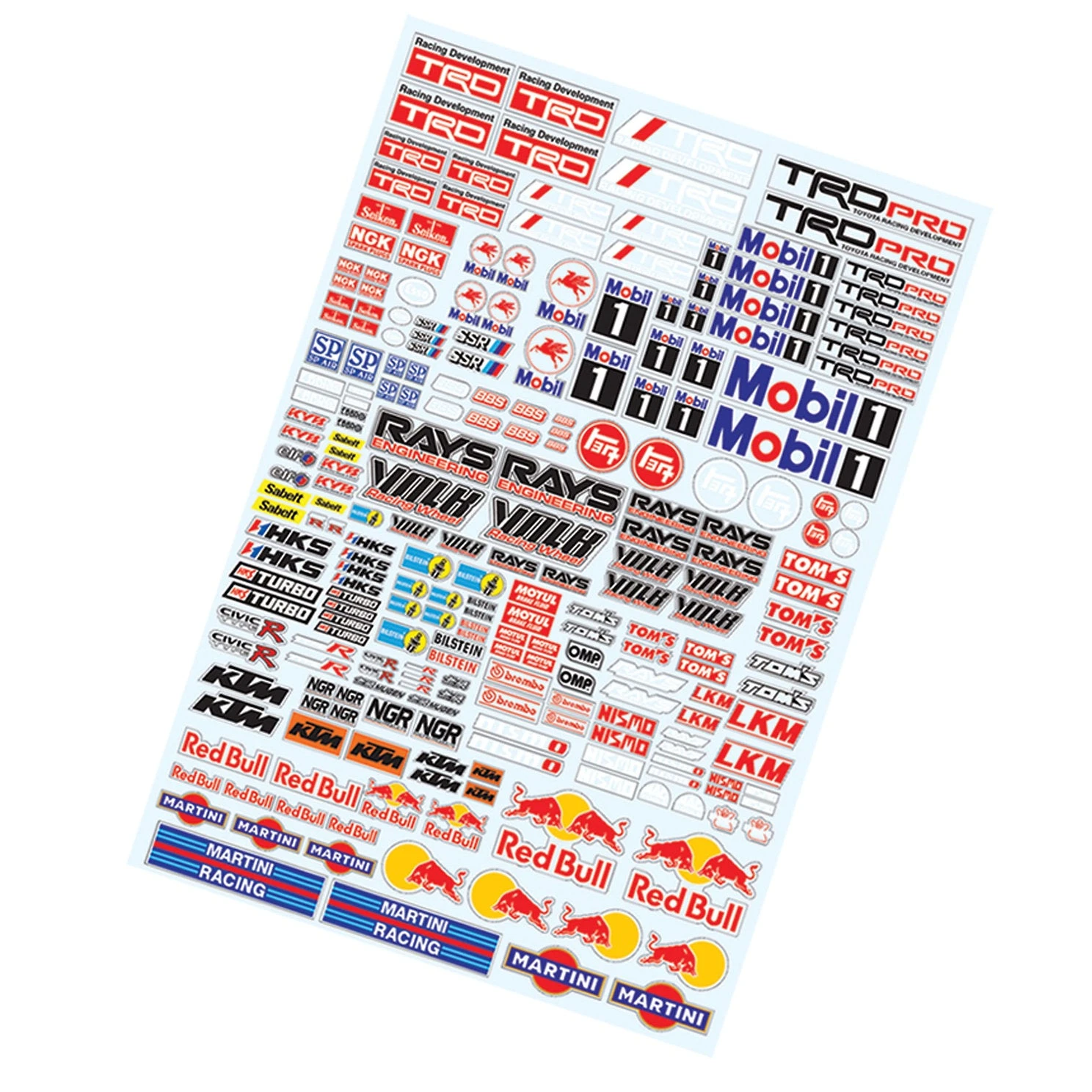 1/10 TRD Sticker, A4 Tamiya TT01 TT02 1 1/10 TRD Sticker, A4 Tamiya TT01 TT02