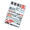 TC902 1/10 Spoon Sticker, A4 RC Decals Tamiya HPI KYOSHO