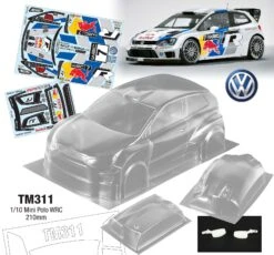 TM311 1/10 Mini Polo WRC, 210mm Tamiya M03 M05 M Chassis