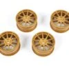 #51022 Tamiya - 1/10 Medium-Narrow 10-Spoke Wheels (Offset 0) Gold