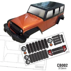 CB002 1/10 Crawler Body, 313mm TRX4 LOSI AXIAL REDCAT HPI