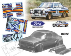TC022 FORD ESCORT MK2 V2 ROTHMANS Tamiya TT01 TT02 190mm