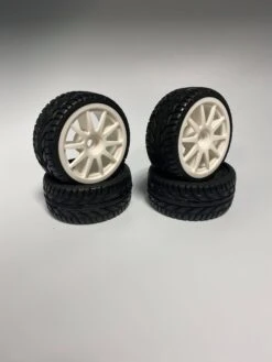 D020 Tire (2pcs) On-Road Grip Tyre Set 52mm X 26mm Wheel Tamiya Kyosho HPI TYP2