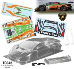 TC045 1/10 Huracan GT, 190mm MULTI OPTION