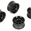 M CHASSIS WHEELS 10 SPOKE 4 PIECE "BLACK" OFFSET +4MM