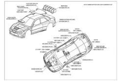 CARISMA SUBARU IMPREZA 2006 WRC CLEAR BODY SET 190MM CA14779 -Trendy Toy Car Store gallery9