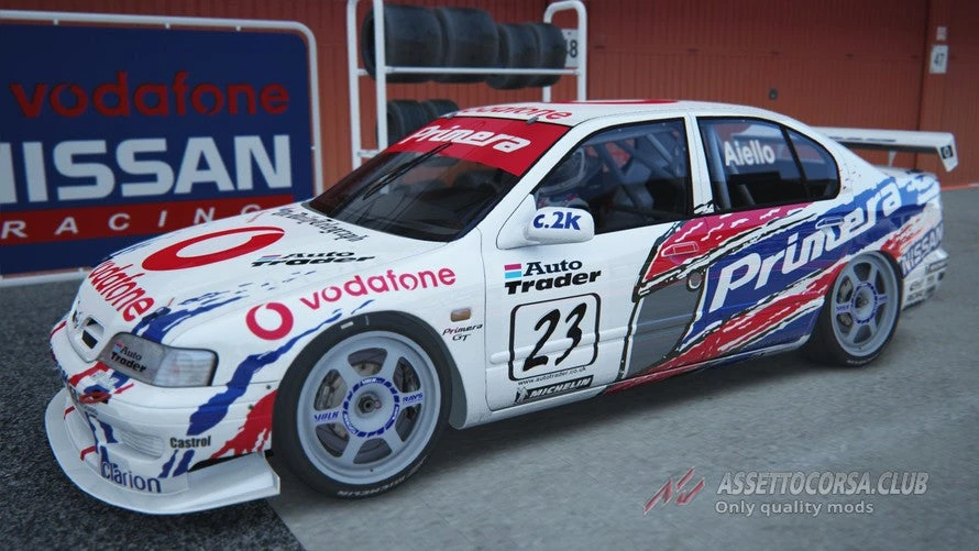 TC011 Nissan Primera Vodafone JTCC FF01 FWD Chassis Car 1/10 R/C (58147 Replica) 2 TC011 Nissan Primera Vodafone JTCC FF01 FWD Chassis Car 1/10 R/C (58147 Replica) - Image 2
