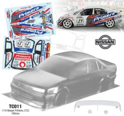 TC011 Nissan Primera Vodafone JTCC FF01 FWD Chassis Car 1/10 R/C (58147 Replica)