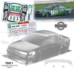 TC011 Nissan Primera Castrol JTCC FF01 FWD Chassis Car 1/10 R/C (58147 Replica)